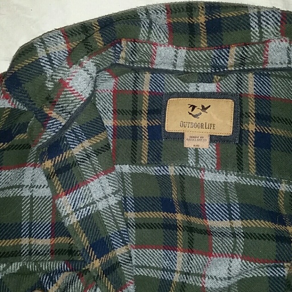 Men's Green flannel - Picture 2 of 4